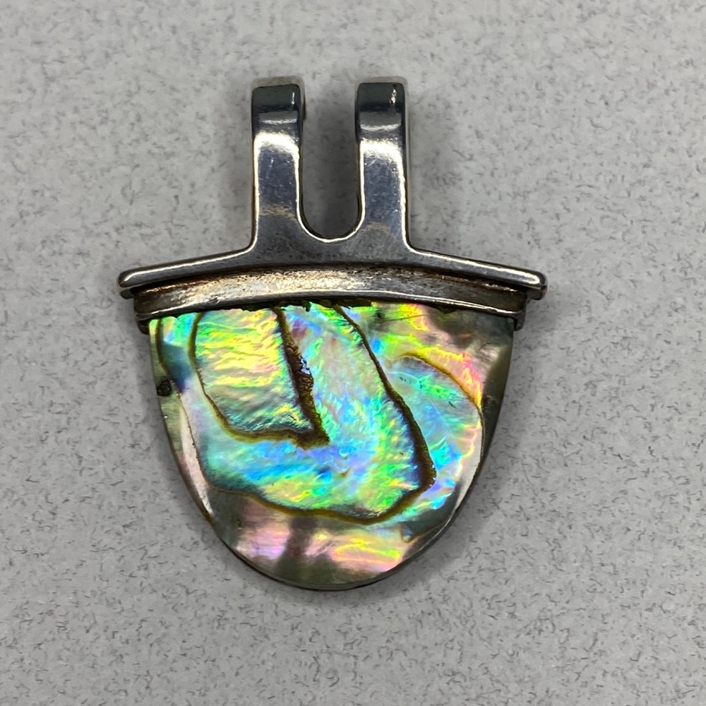 Abalone Shell Sterling Silver Pendant Sonoma Art Work